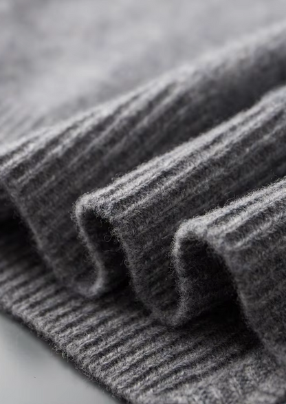 MERINO ZIP TWO-TONE CARDIGAN