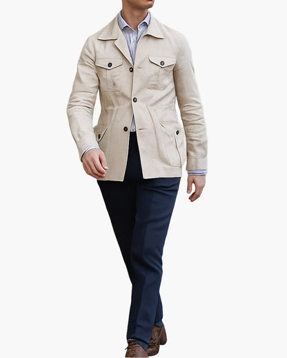 EDINBURGH Linen Safari Jacket