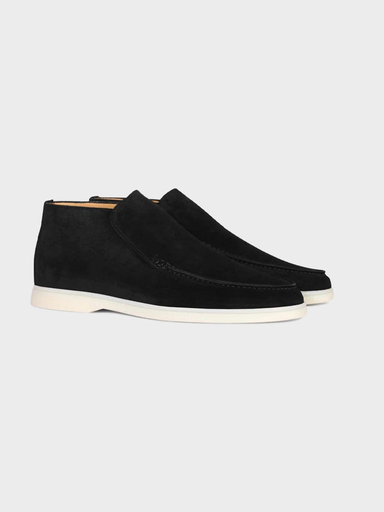High Suede Loafers