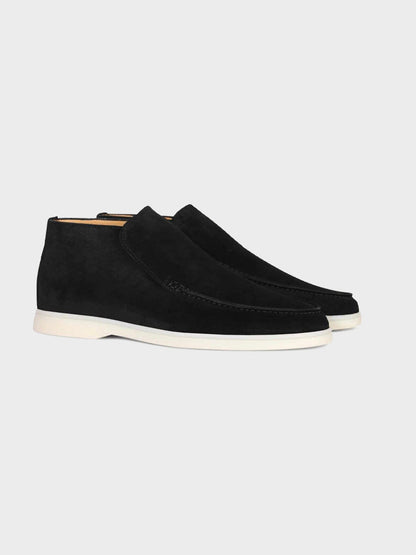 High Suede Loafers