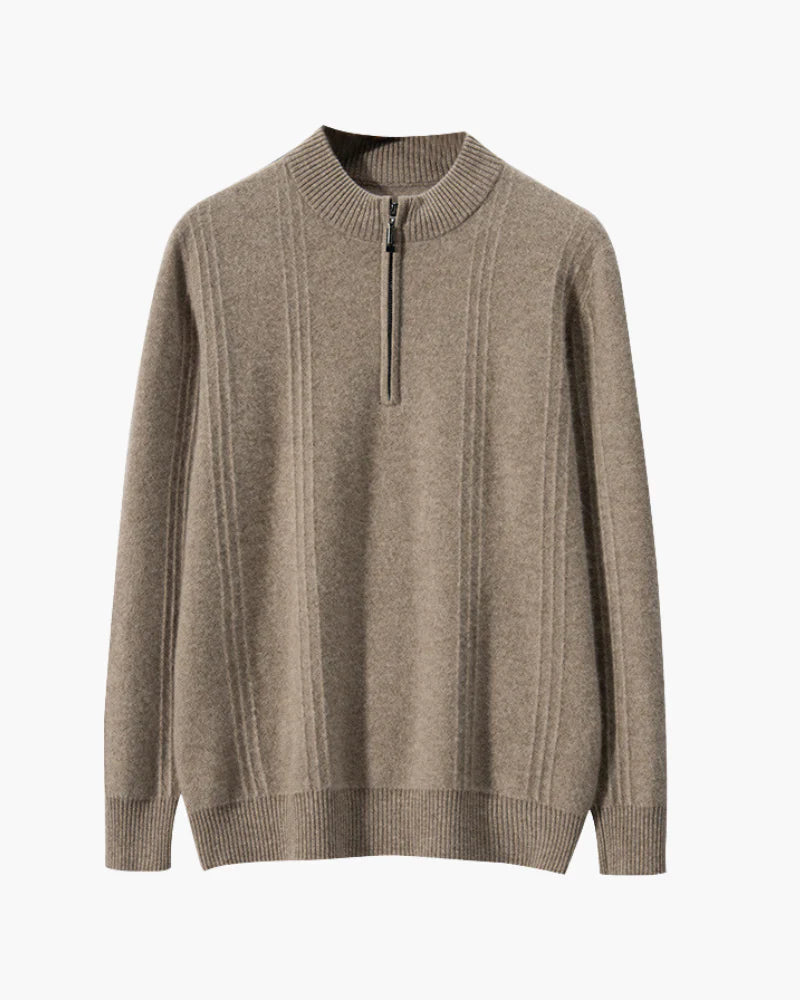 LUCERNE Cashmere Half Zip Sweater