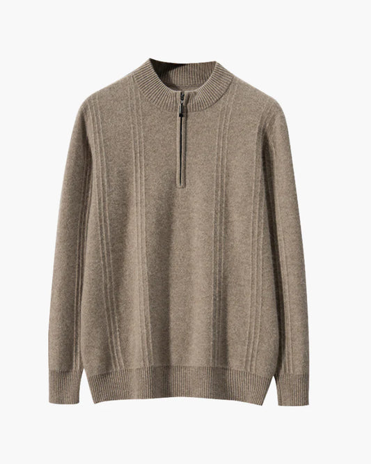 LUCERNE Cashmere Half Zip Sweater