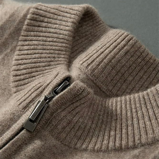 LUCERNE Cashmere Half Zip Sweater